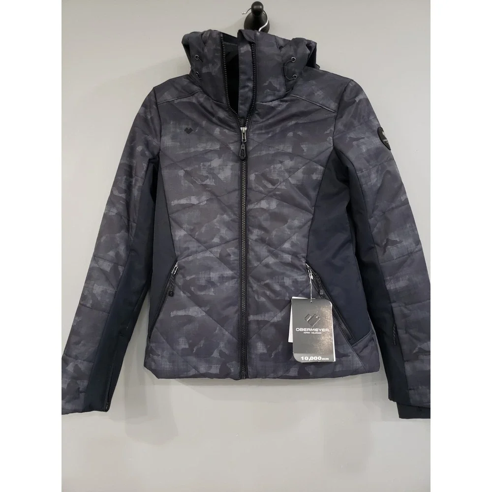 NEW Obermeyer Size 2 Women's Lorena Jacket‎ Winter Snow Ski Snowboard Black